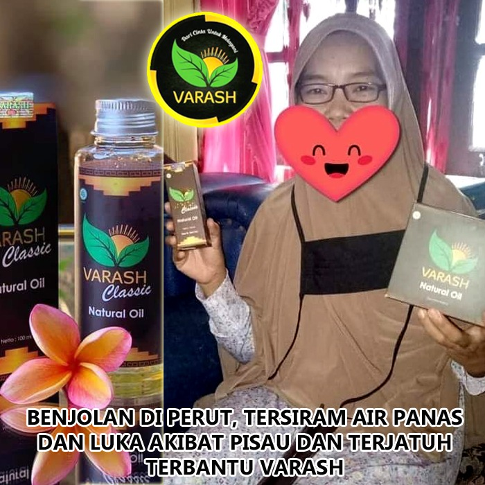 benjolan perut diterapi minyak varash classic oil