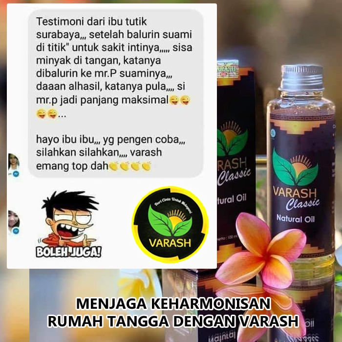 keharmonisan rumah tangga terbantu minyak varash classic oil