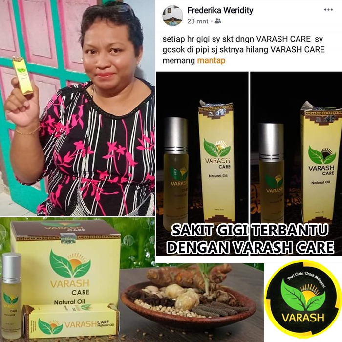 sakit gigi diterapi minyak varash care