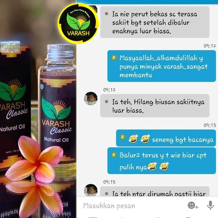 sakit perut pasca cesar diterapi minyak varash classic oil