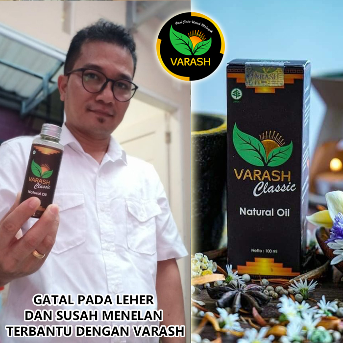 gatal pada leher terbantu varash natural classic oil
