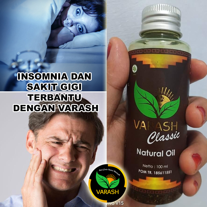 insomnia dan sakit gigi terbantu varash natural classic oil
