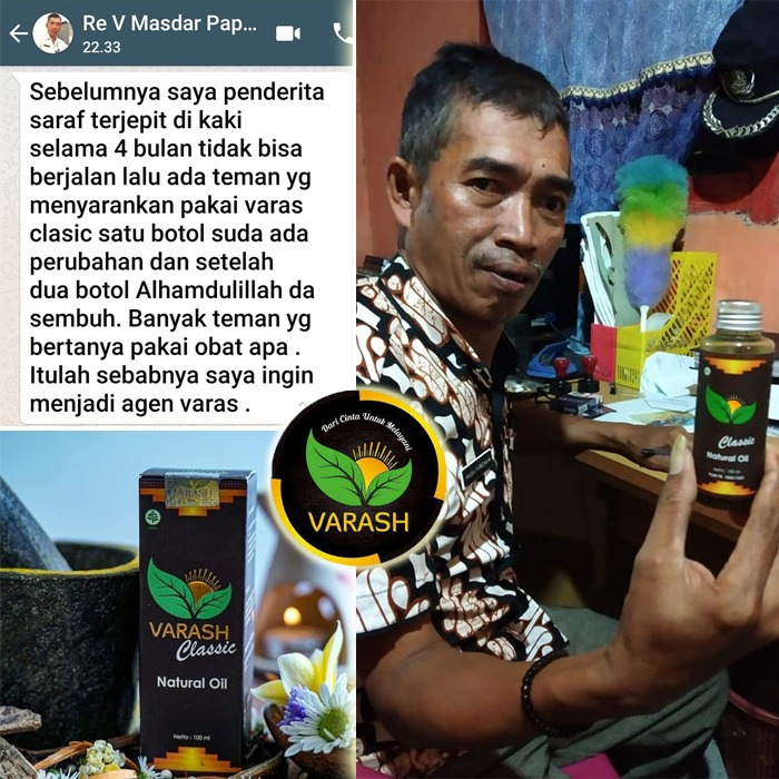 saraf syaraf kejepit terbantu minyak varash care roll on
