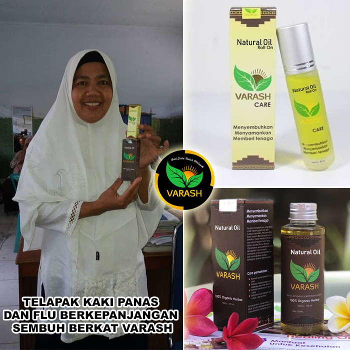 telapak kaki panas flu terbantu varash natural classic oil