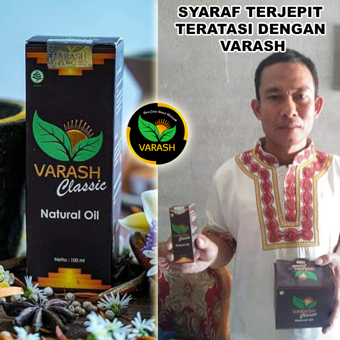 saraf terjepit terbantu varash natural classic oil