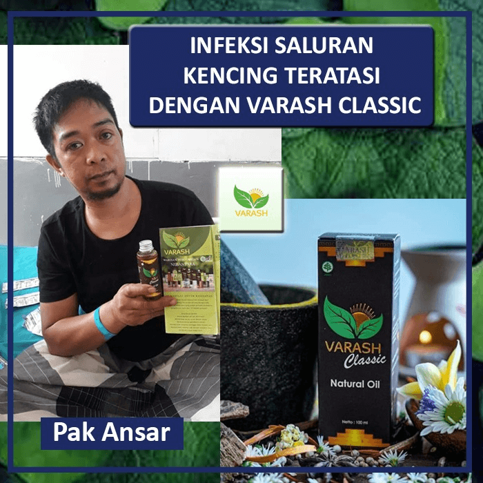 infeksi saluran kencing terbantu varash natural classic oil