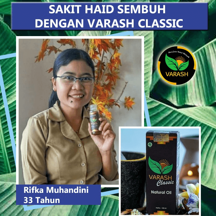 sakit haid terbantu varash natural classic oil